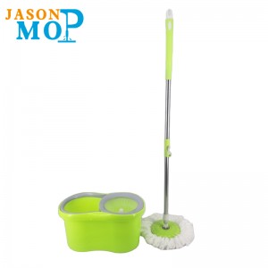 Jason Microfiber Spin Mop 360 Egyszerű forgó mop vödör mágikus padló tisztítása Spinning mop és vödör